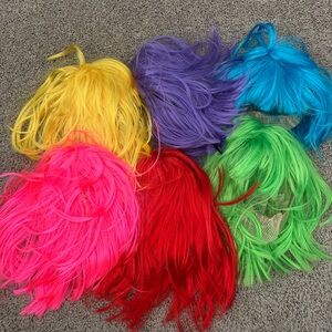 Multi color bob wigs